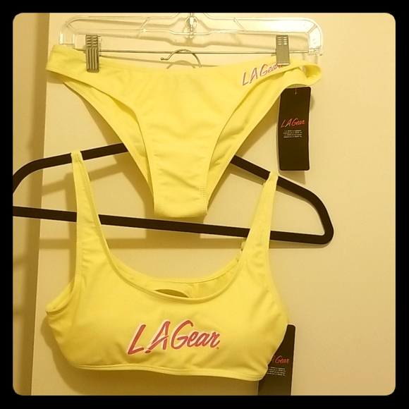 L.A. GEAR 2 PIECE SWIMSUIT - Picture 1 of 4